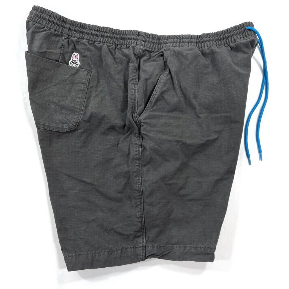 Psycho Bunny Pull On Shorts Mens Size 40 Classic Gray Drawstring Elastic Waist